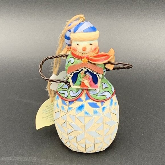 Jim Shore Christmas Ornament Snowman Nativity Heartwood Creek Enesco 4034404 - Picture 2 of 7